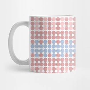 Blush and Millenial Pink Polka Dots Pattern Mug